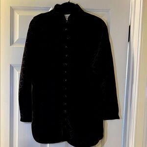 Black and Purple Geometric Patterned Jacket